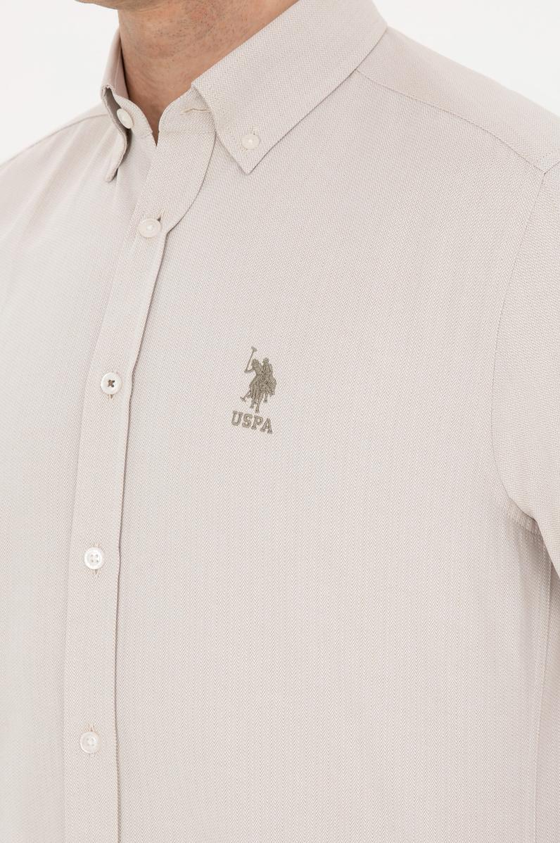 Erkek Taş Uzun Kollu Gömlek