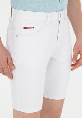 Erkek Beyaz Jean Şort - 50288956001