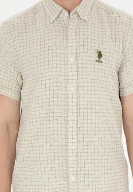 Erkek Yeşil Kısa Kollu Gömlek - 50282853001