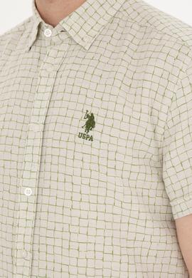 Erkek Yeşil Kısa Kollu Gömlek - 50282853001