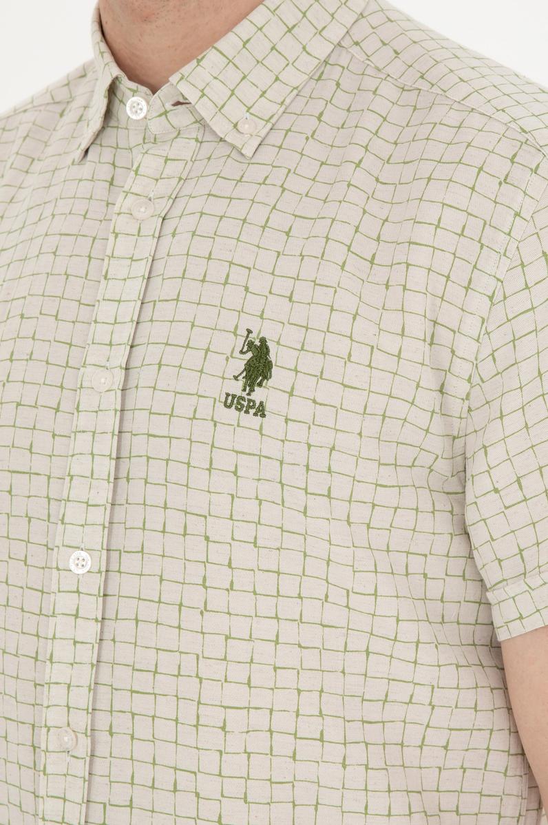 Erkek Yeşil Kısa Kollu Gömlek