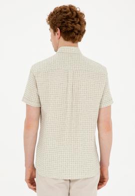 Erkek Yeşil Kısa Kollu Gömlek - 50282853001
