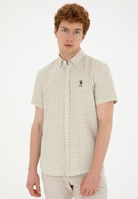 Erkek Yeşil Kısa Kollu Gömlek - 50282853001