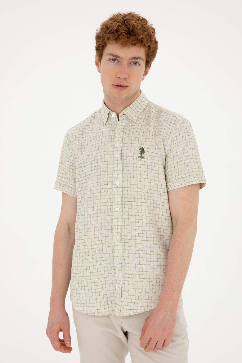 Erkek Yeşil Kısa Kollu Gömlek - 50282853001