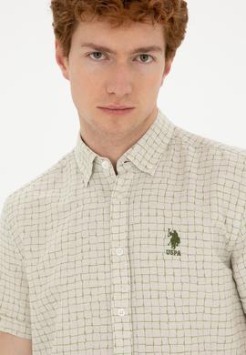 Erkek Yeşil Kısa Kollu Gömlek - 50282853001