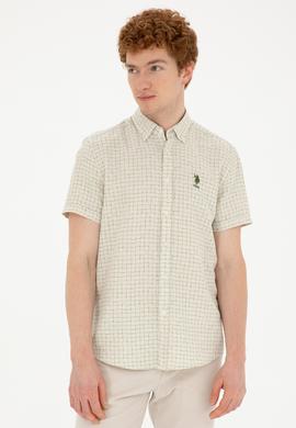 Erkek Yeşil Kısa Kollu Gömlek - 50282853001