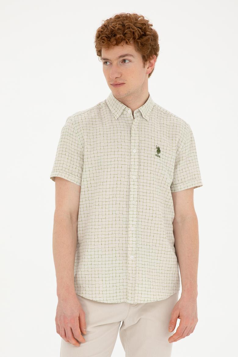 Erkek Yeşil Kısa Kollu Gömlek