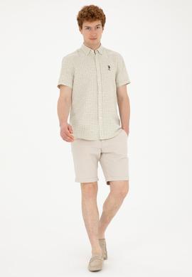 Erkek Yeşil Kısa Kollu Gömlek - 50282853001