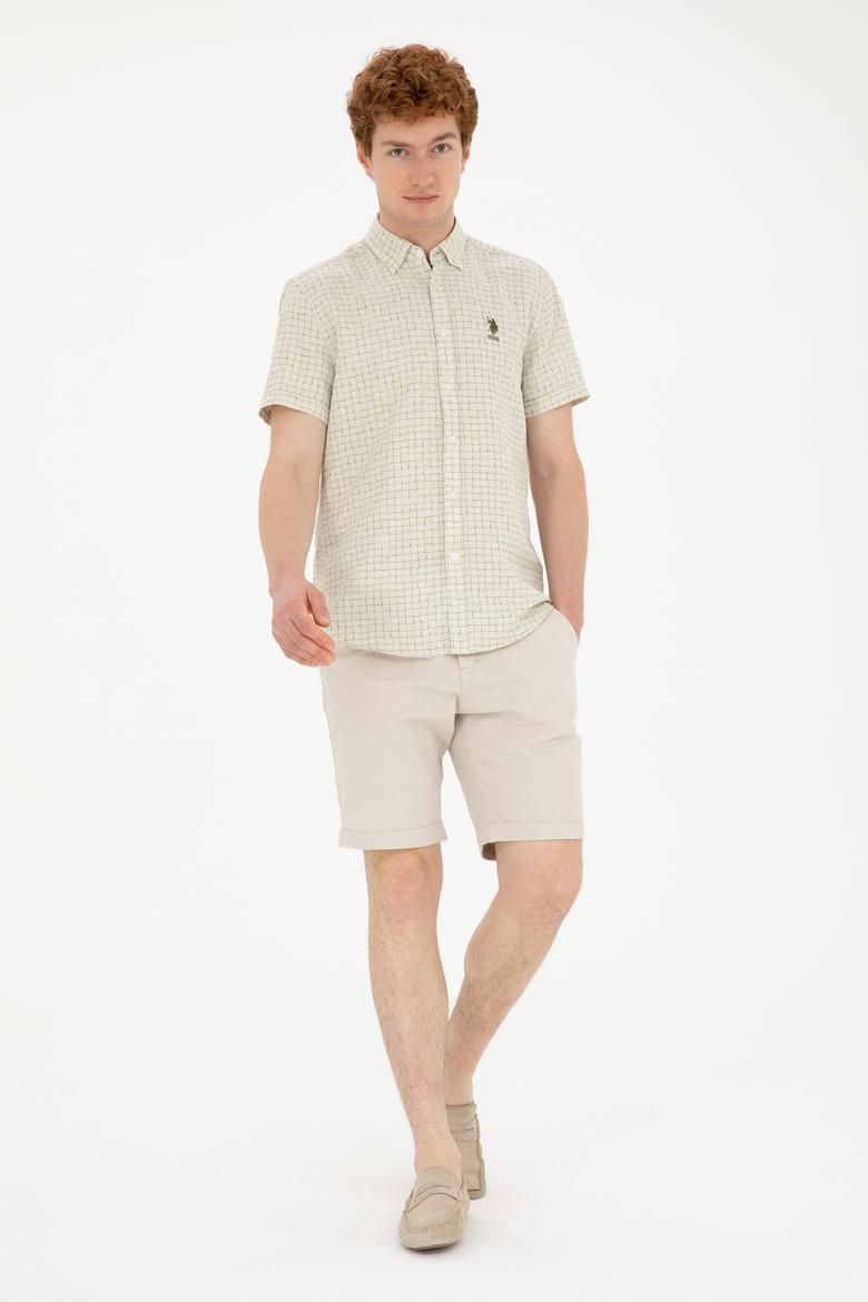 Erkek Yeşil Kısa Kollu Gömlek - 50282853001