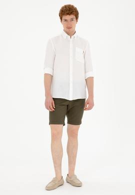 Erkek Beyaz Uzun Kollu Gömlek - 50285564021