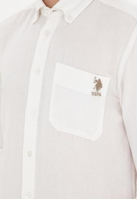 Erkek Beyaz Uzun Kollu Gömlek - 50285564021