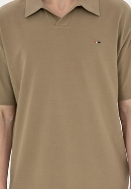 Erkek Comfort Fit Polo Yaka Haki Tişört - 50282242097