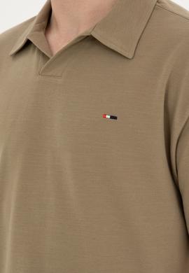 Erkek Comfort Fit Polo Yaka Haki Tişört - 50282242097