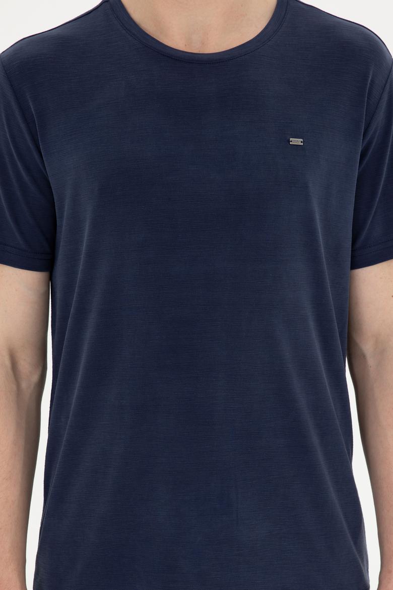 Erkek Lacivert Basic Tişört - 50285294056