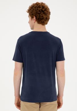 Erkek Lacivert Basic Tişört - 50285294056