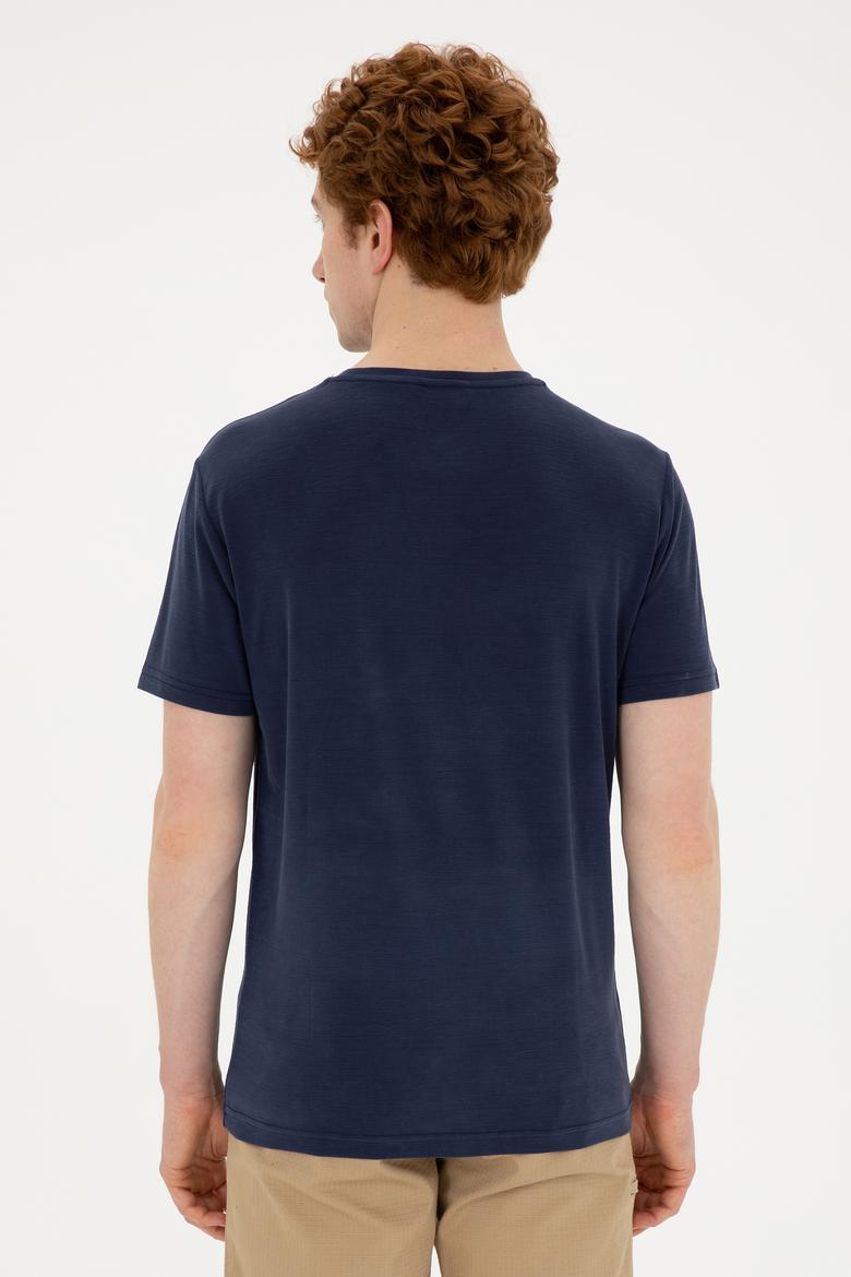Erkek Lacivert Basic Tişört - 50285294056