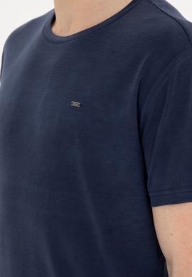 Erkek Lacivert Basic Tişört - 50285294056