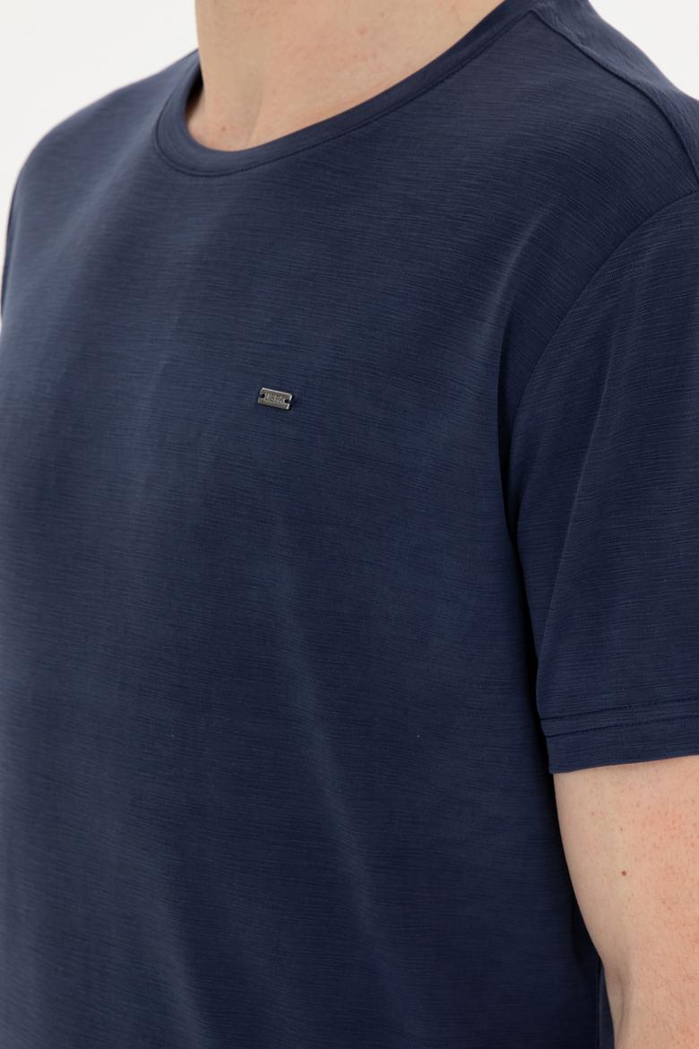 Erkek Lacivert Basic Tişört - 50285294056