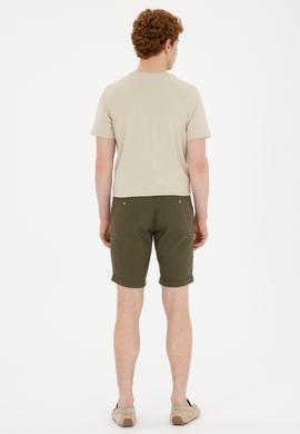 Erkek Haki Dokuma Şort - 50289426009