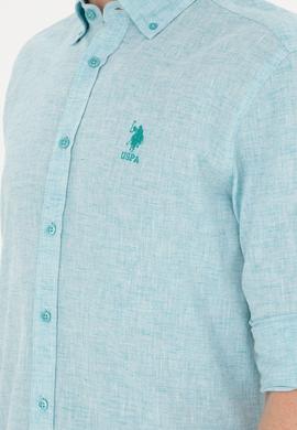 Erkek Mint Uzun Kollu Gömlek - 50283810021