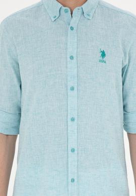 Erkek Mint Uzun Kollu Gömlek - 50283810021