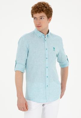 Erkek Mint Uzun Kollu Gömlek - 50283810021