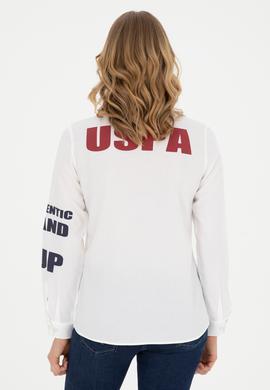 Kadın Beyaz Uzun Kollu Gömlek - 50283646003