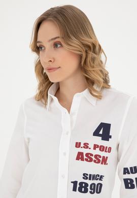 Kadın Beyaz Uzun Kollu Gömlek - 50283646003