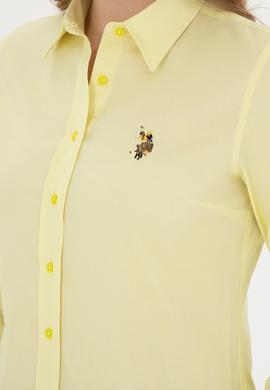 Kadın Fıstık Yeşili Uzun Kollu Basic Gömlek - 50283987065