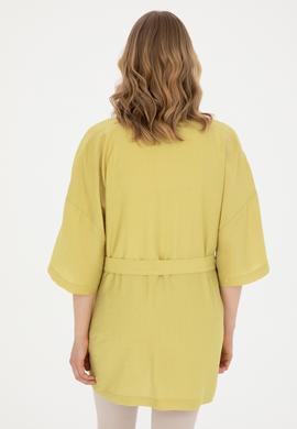 Kadın Fıstık Yeşili Uzun Kollu Gömlek - 50285671010