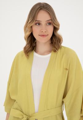 Kadın Fıstık Yeşili Uzun Kollu Gömlek - 50285671010