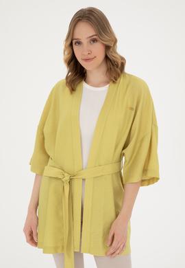 Kadın Fıstık Yeşili Uzun Kollu Gömlek - 50285671010