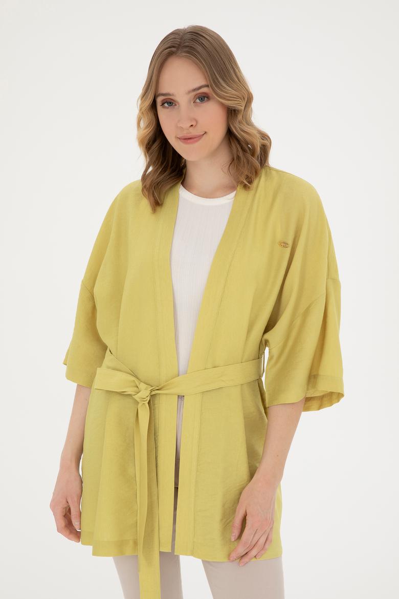 Kadın Fıstık Yeşili Uzun Kollu Gömlek - 50285671010