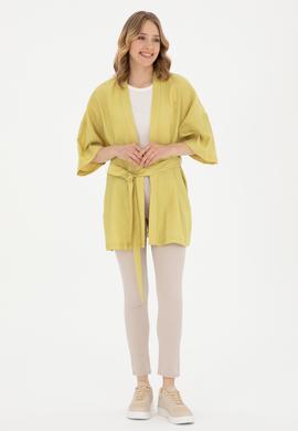 Kadın Fıstık Yeşili Uzun Kollu Gömlek - 50285671010