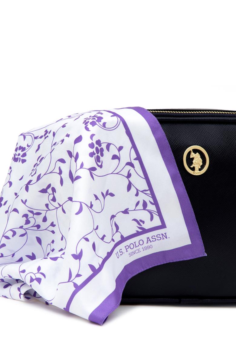 Kadın Kutulu Fularlı Hediyelik Lacivert Çapraz Çanta - 50295940003