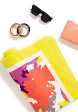 Kadın Fıstık Yeşili Plaj Havlusu - 50287453001