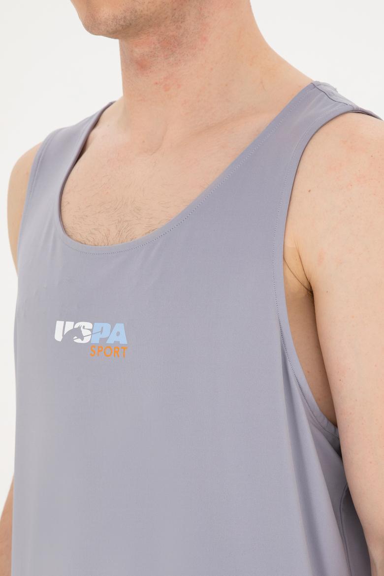 Erkek Regular Fit Bisiklet Yaka Gri Tişört - 50281481031