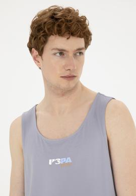 Erkek Regular Fit Bisiklet Yaka Gri Tişört - 50281481031