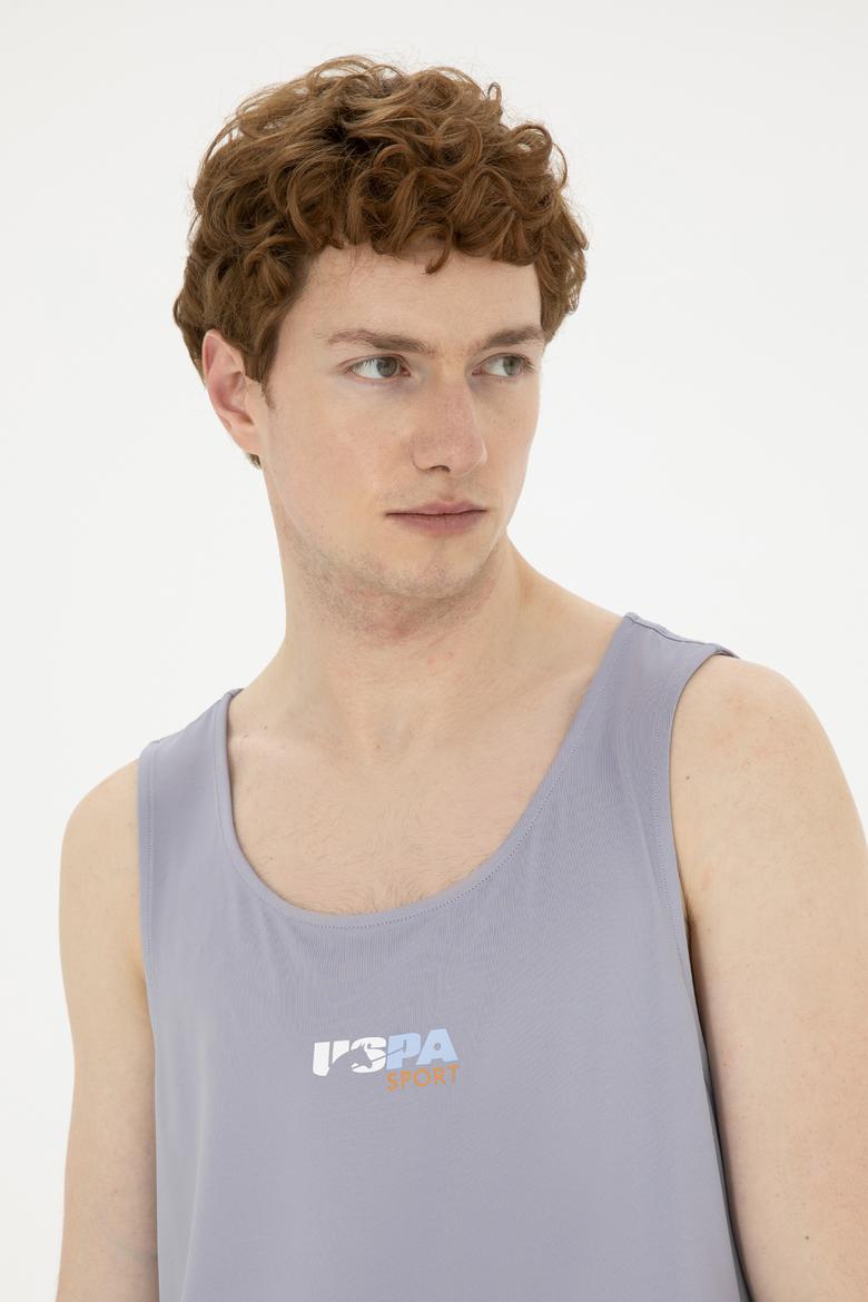 Erkek Regular Fit Bisiklet Yaka Gri Tişört - 50281481031