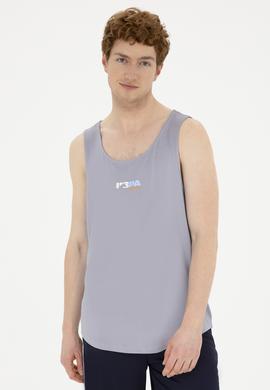 Erkek Regular Fit Bisiklet Yaka Gri Tişört - 50281481031