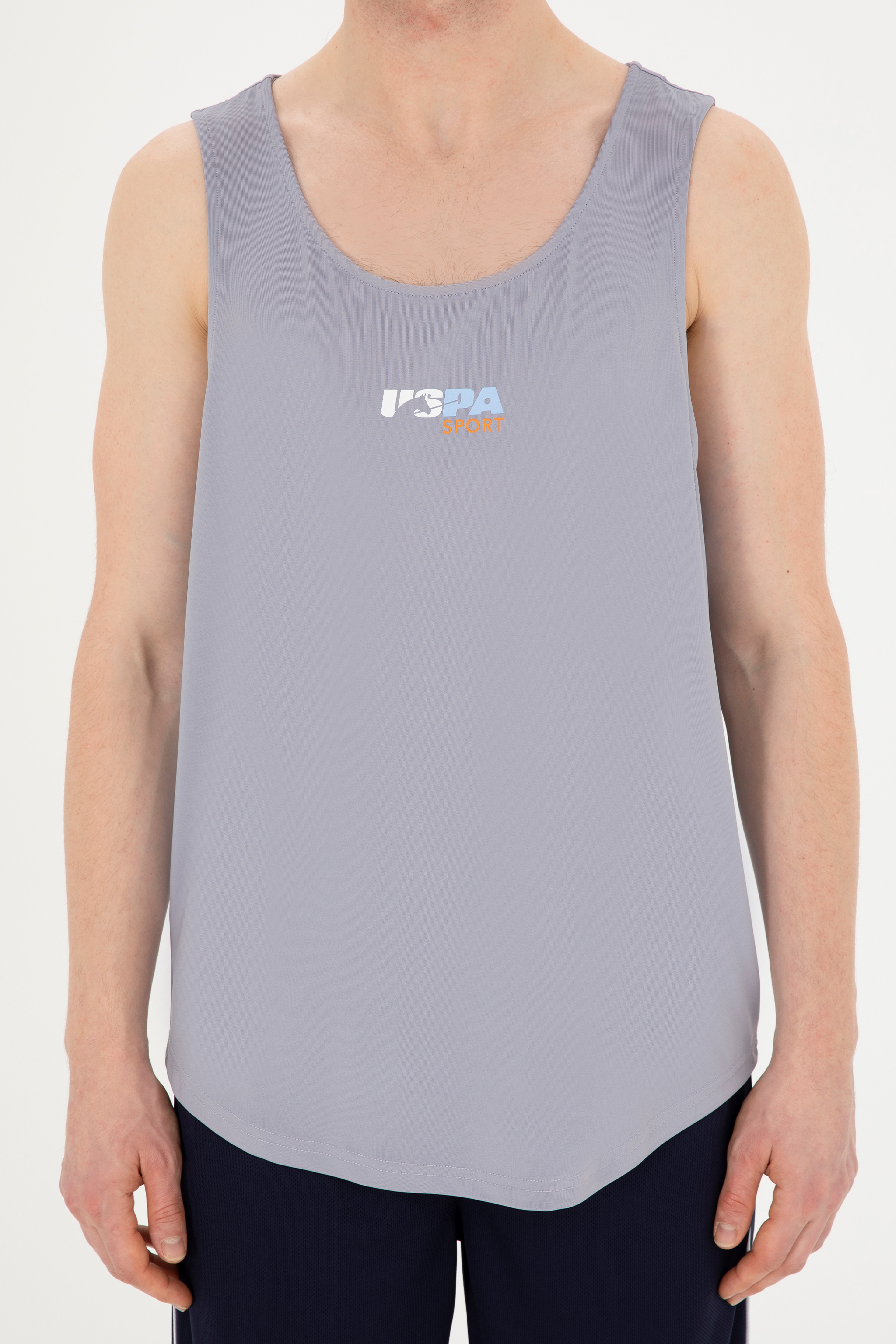 Erkek Regular Fit Bisiklet Yaka Gri Tişört - Image 6