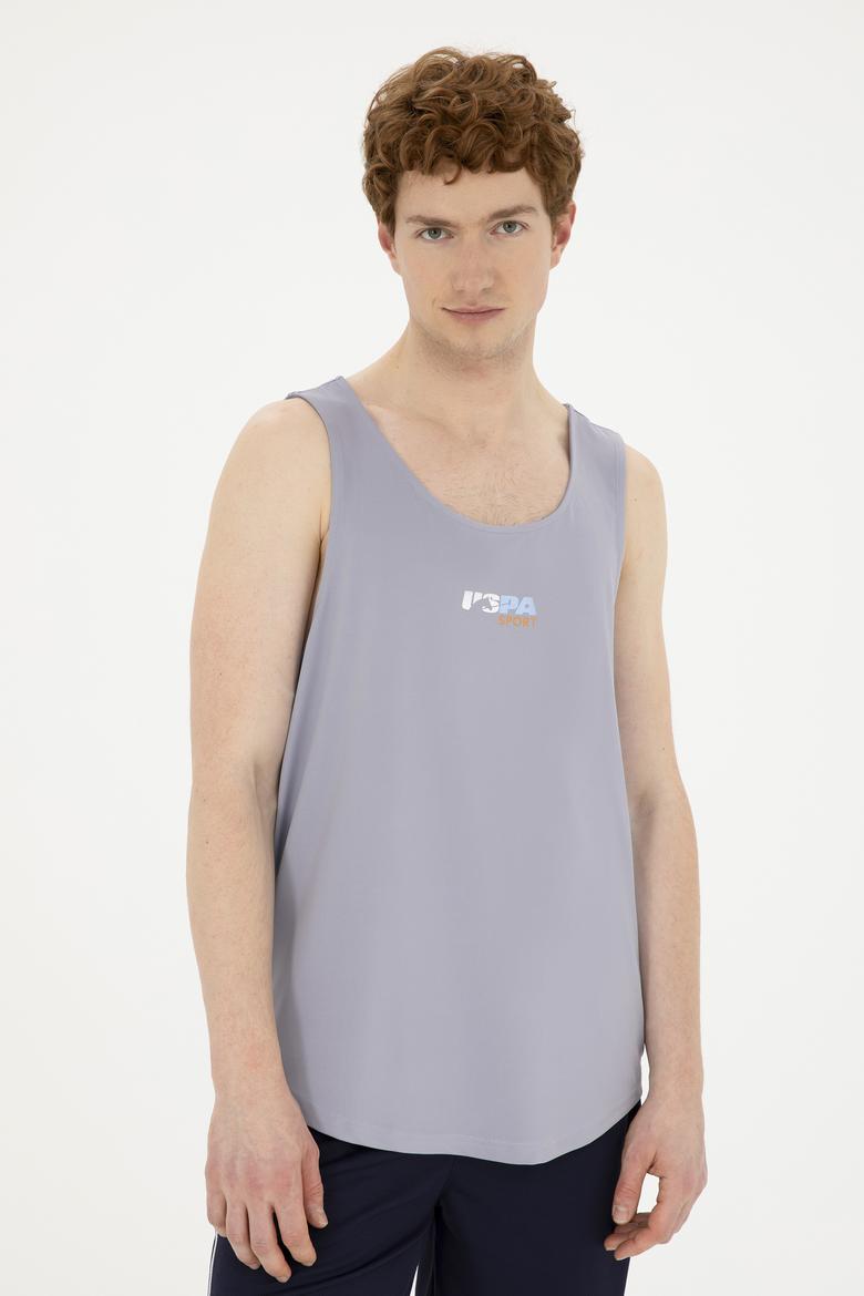 Erkek Regular Fit Bisiklet Yaka Gri Tişört - 50281481031