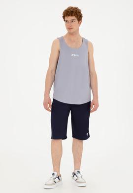 Erkek Regular Fit Bisiklet Yaka Gri Tişört - 50281481031