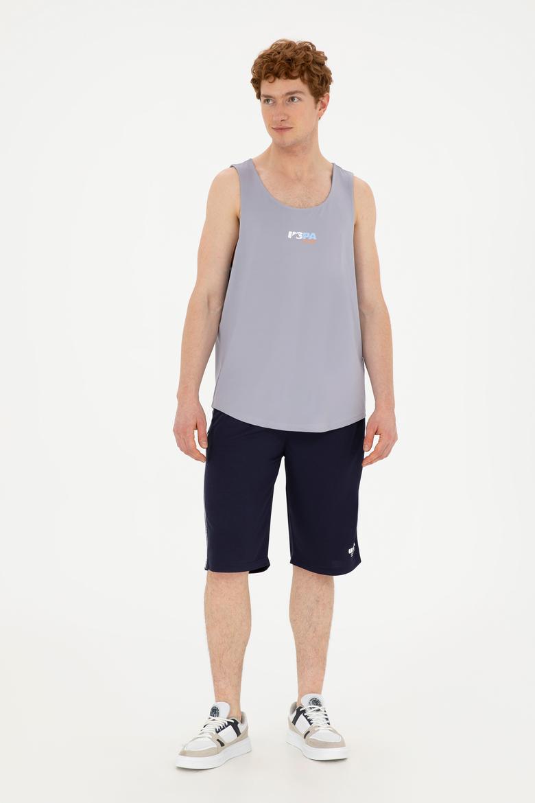 Erkek Regular Fit Bisiklet Yaka Gri Tişört - 50281481031