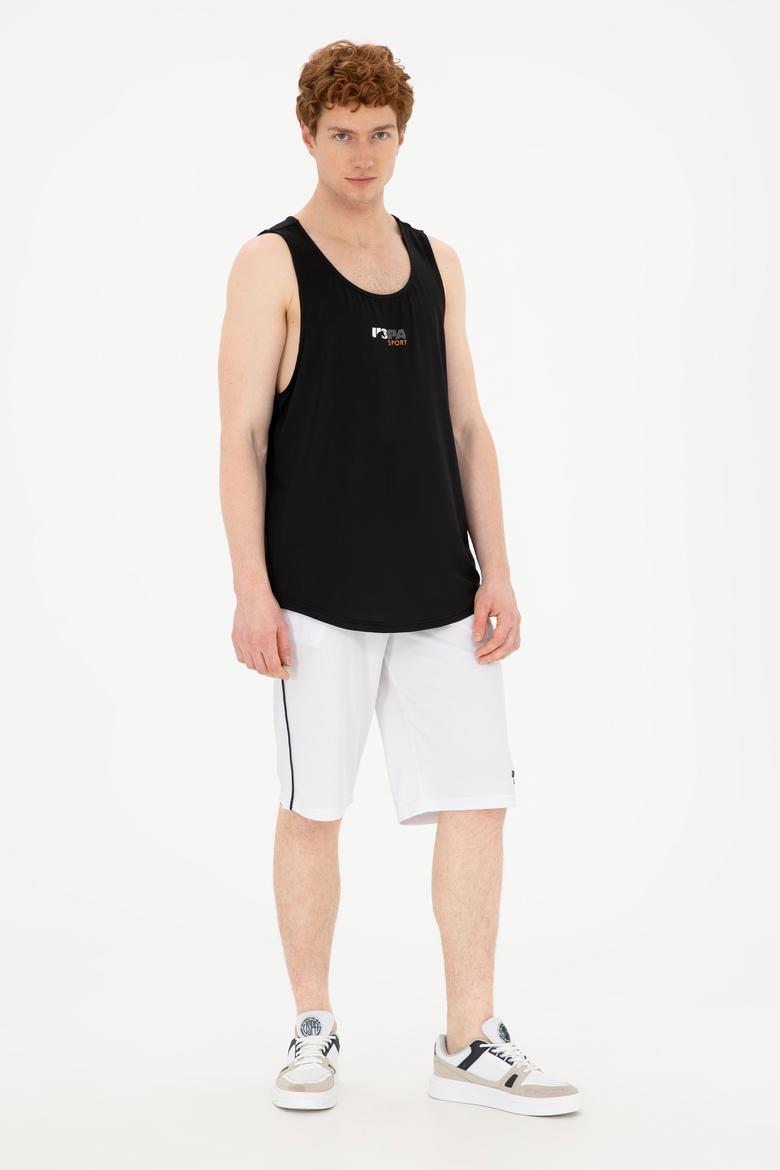 Erkek Regular Fit Bisiklet Yaka Siyah Tişört - 50281481041