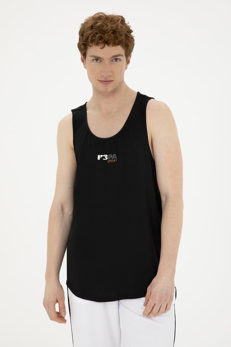 Erkek Regular Fit Bisiklet Yaka Siyah Tişört - 50281481041