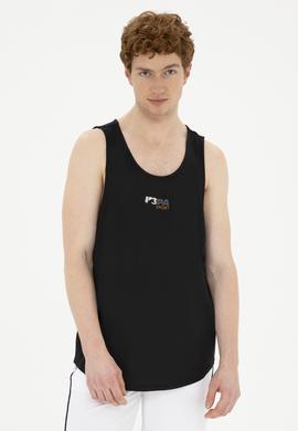 Erkek Regular Fit Bisiklet Yaka Siyah Tişört - 50281481041