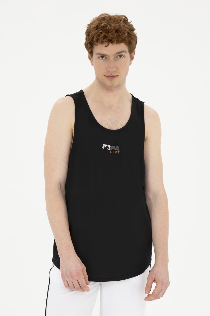 Erkek Regular Fit Bisiklet Yaka Siyah Tişört