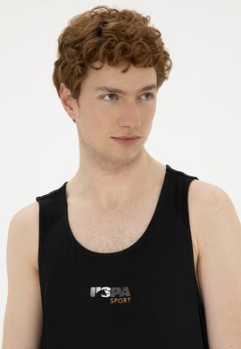 Erkek Regular Fit Bisiklet Yaka Siyah Tişört - 50281481041