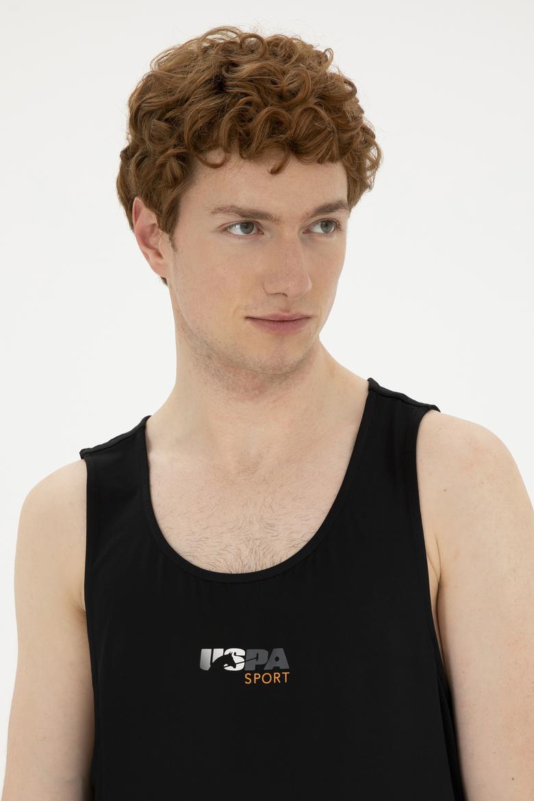 Erkek Regular Fit Bisiklet Yaka Siyah Tişört - 50281481041